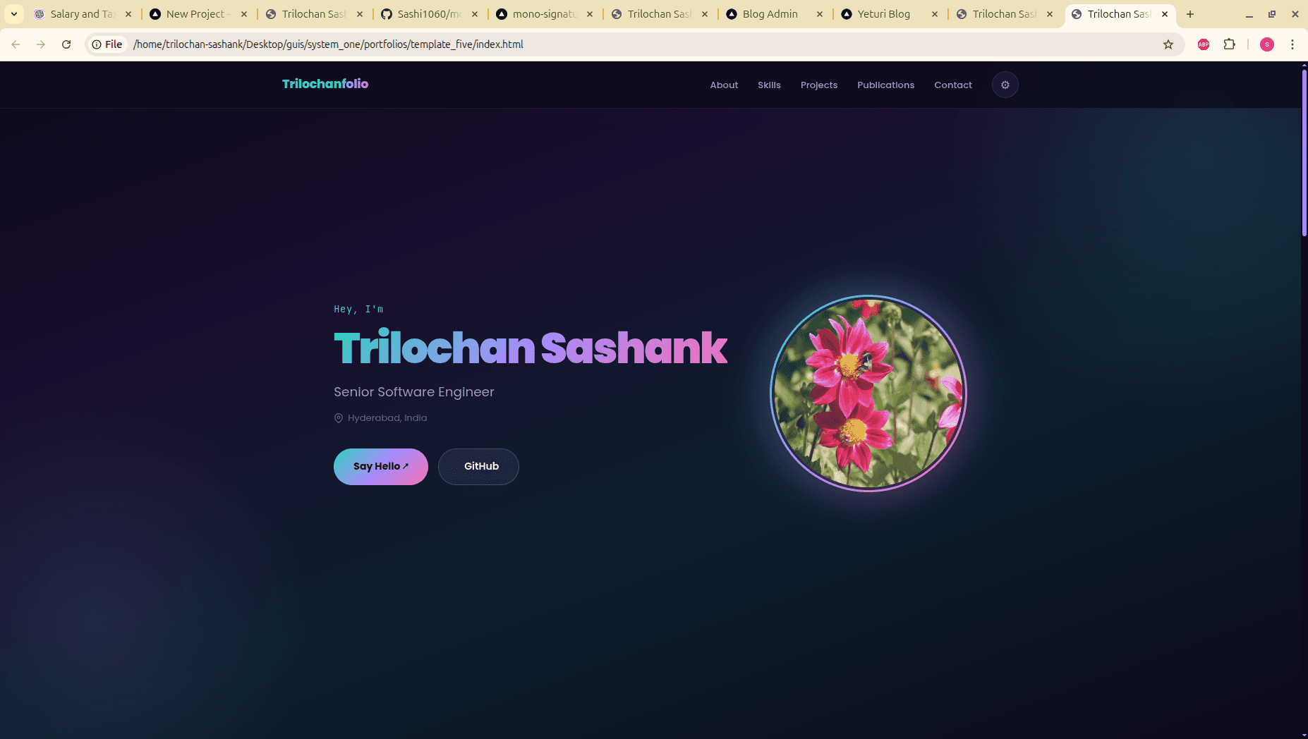 Lumina Portfolio Template