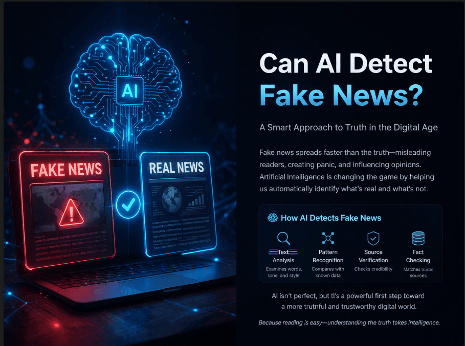 “Can AI Detect Fake News? A Smart Approach to Truth in the Digital Age