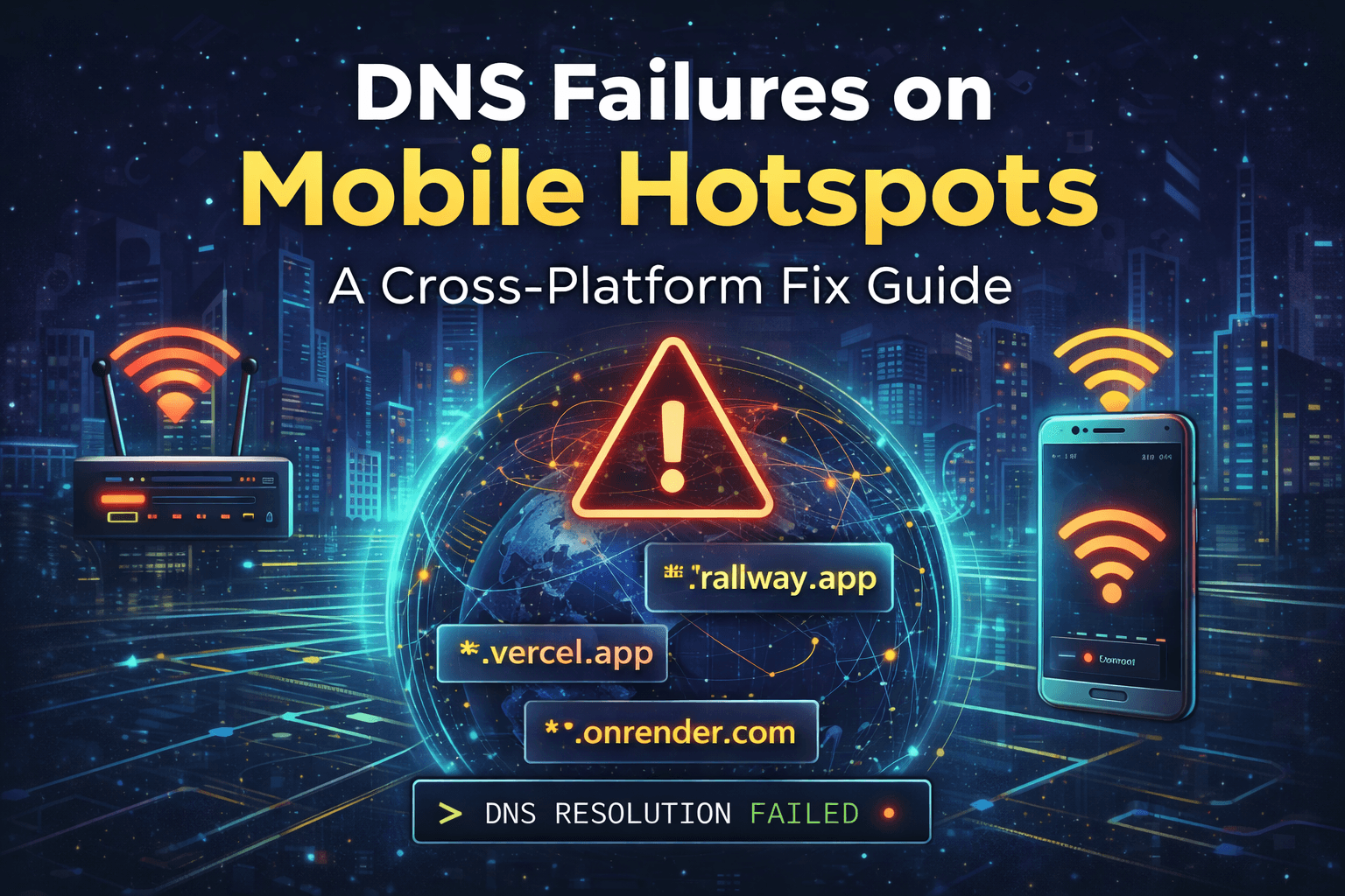 Fix DNS Issues on Mobile Hotspots (Linux, Windows, macOS)